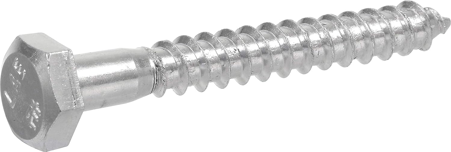 1/4" X 1" ZN LAG SCREW EACH